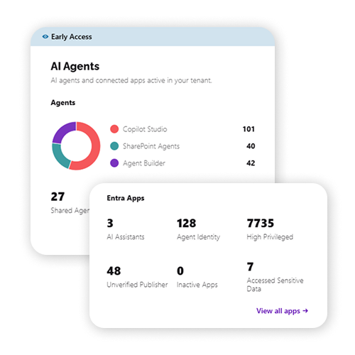 AI Agents view in Syskit Point for Microsoft 365 Agent Governance