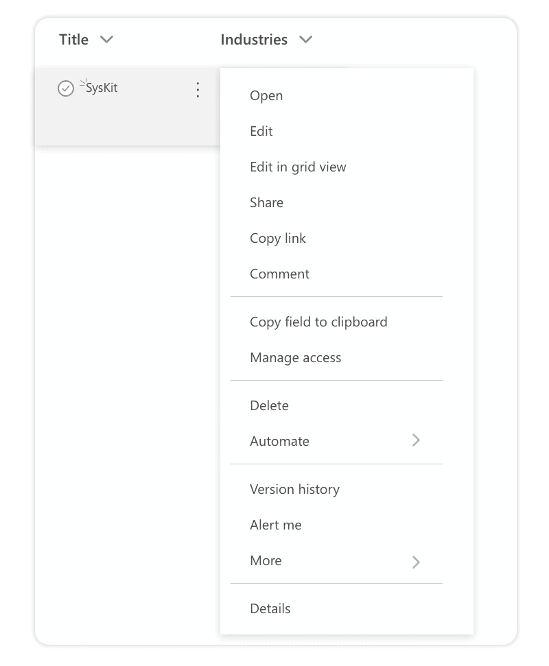 How to edit an item in Microsoft Lists