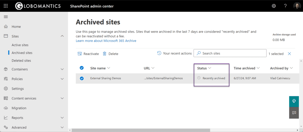 Archived sites Archive