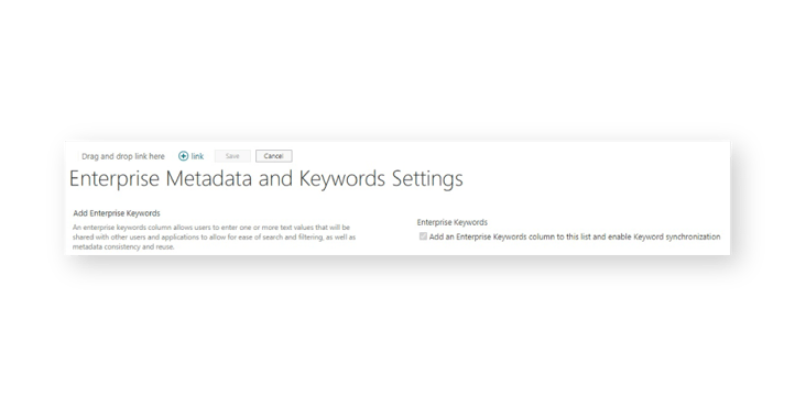 Enterprise-metadata-and-keyword-settings