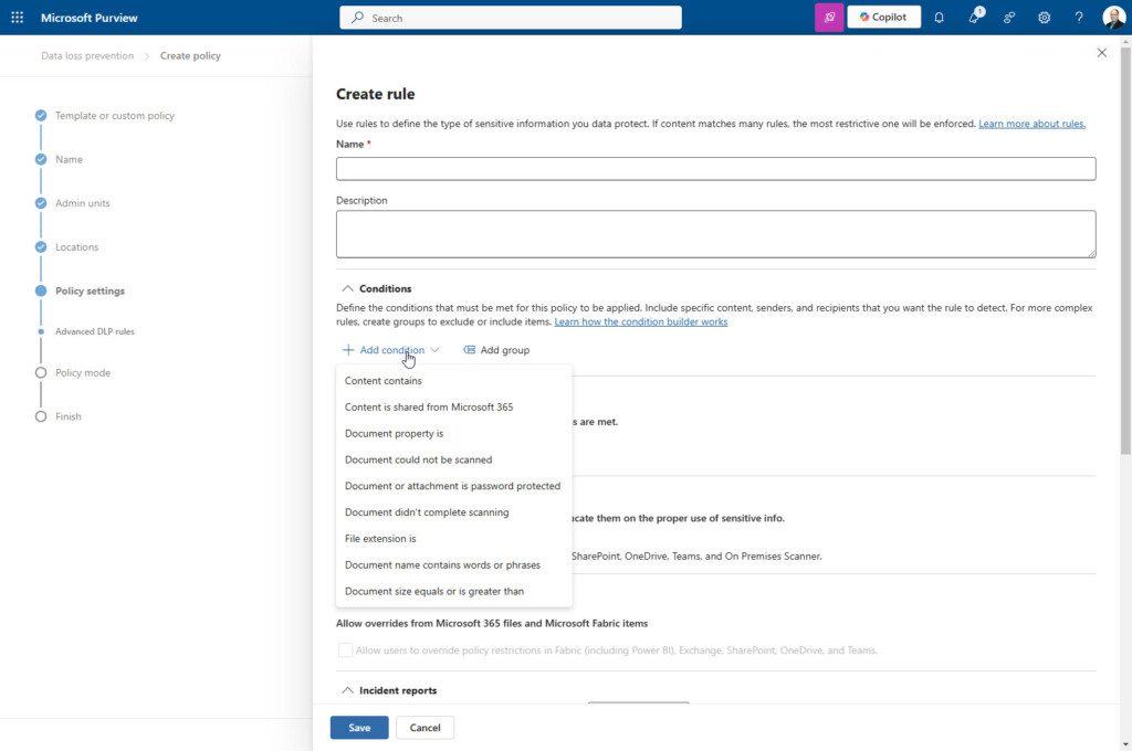 Exchange And SharePoint Location Condition Attributes
