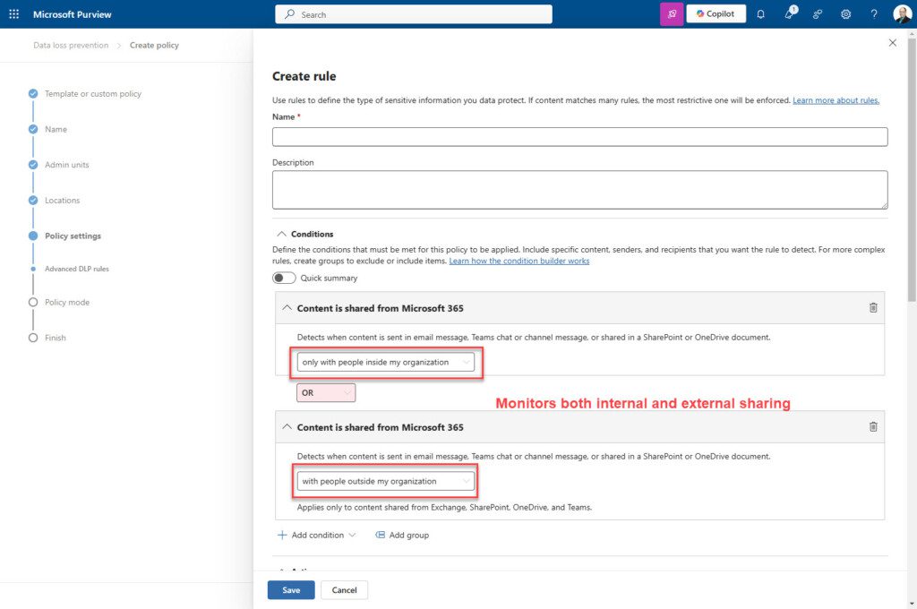 External and Internal Sharing