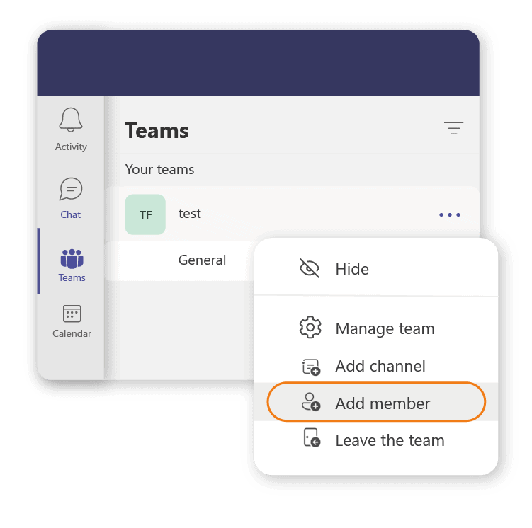 How to add members with Microsoft Teams guest access