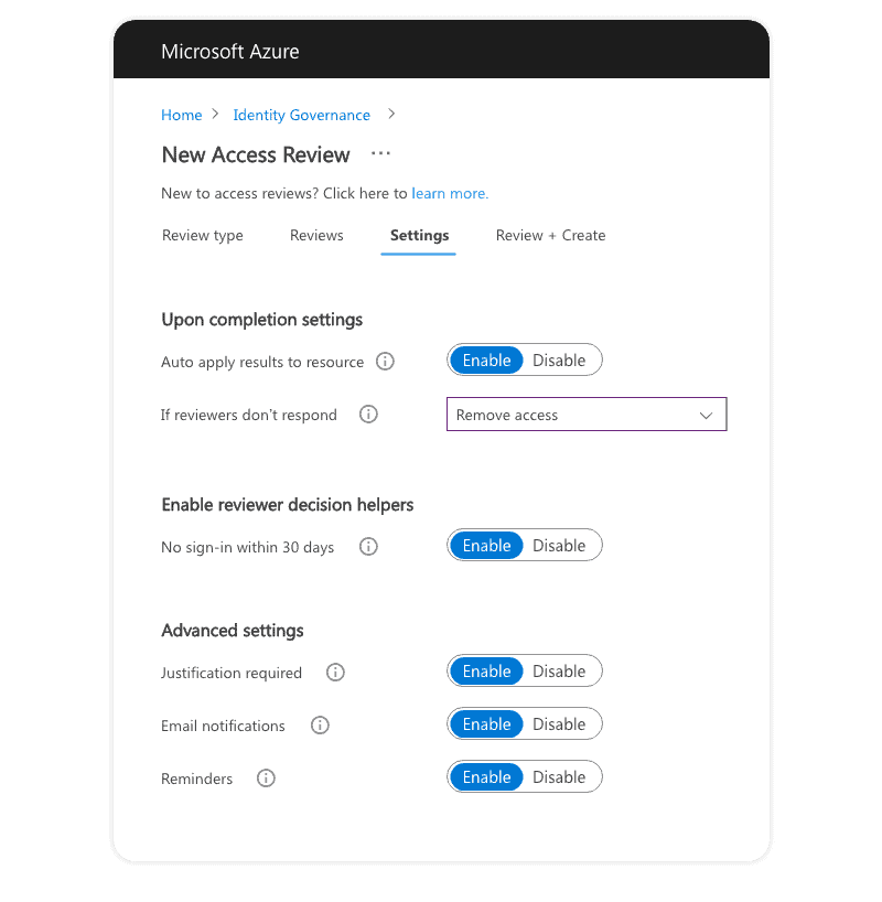Office 365 guest users access review details in Azure