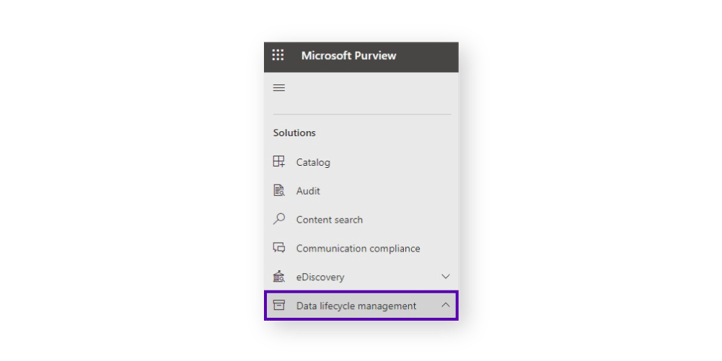 Microsoft-Purview-data-lifecycle-management