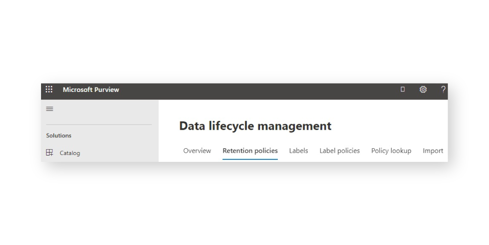 Microsoft Purview retention policies edit