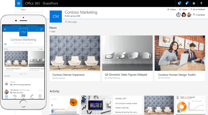 Modernize Microsoft SharePoint Site