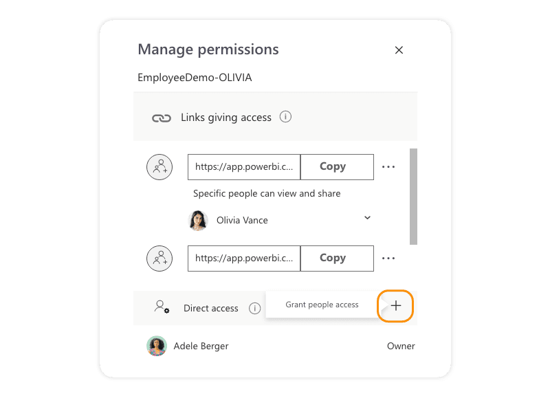 Power BI Manage Permissions