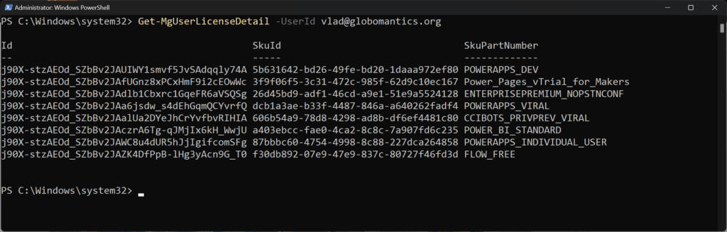 PowerShell code