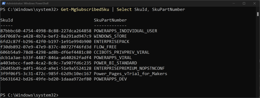 PowerShell code