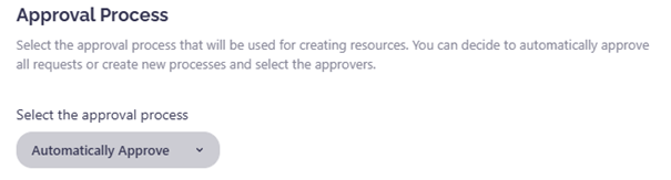 Provisioning Template Approval Process
