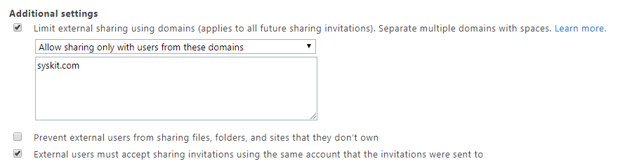 Office 365 guest users block list