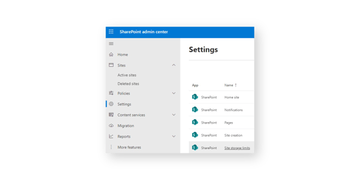 SharePoint-Site-storage-limits-settings
