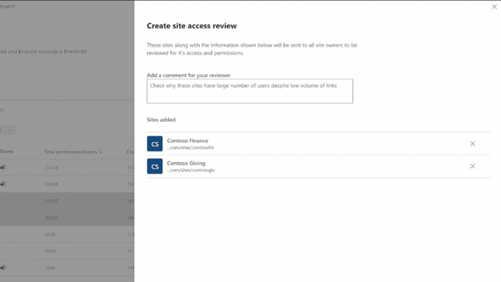 SharePoint Site Access Reviews