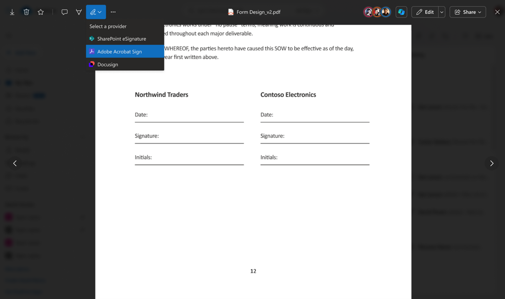 SharePoint e-Signature