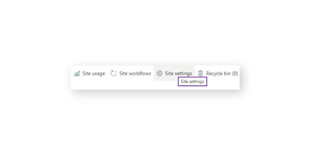 SharePoint governance site settings