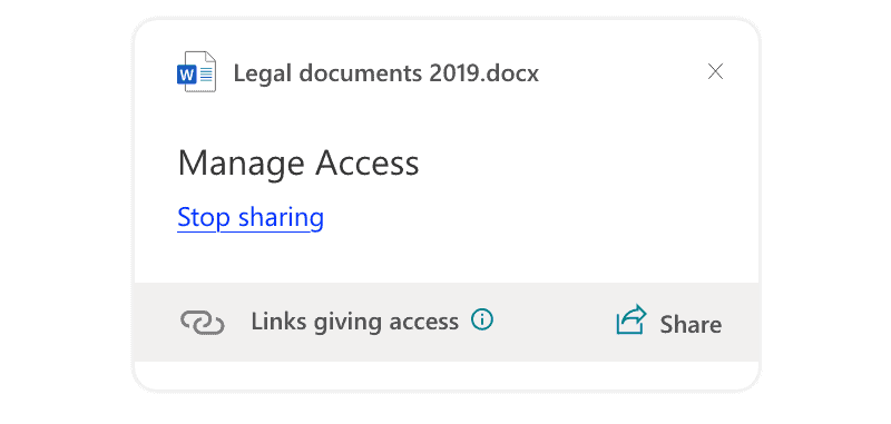 How to stop sharing and manage files in Microsoft Teams