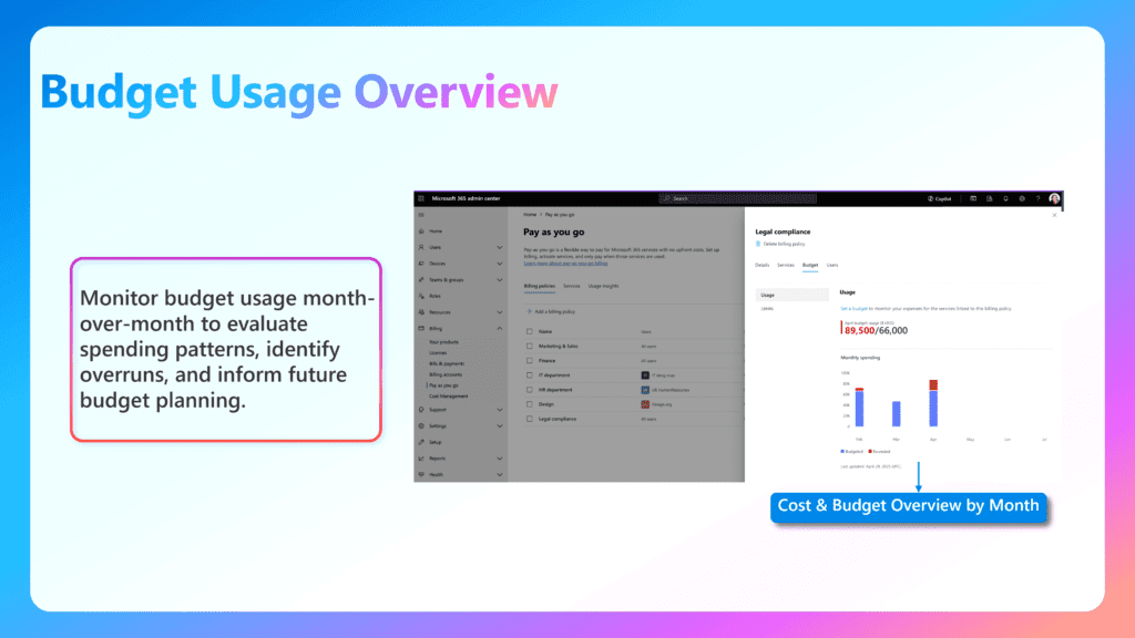 budget usage overview