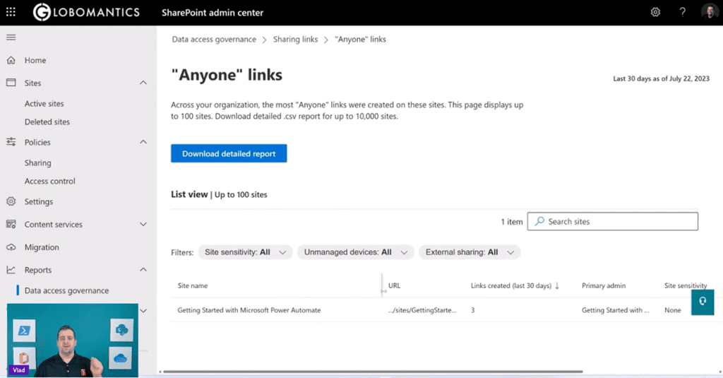 Data access governance reports help you tackle Microsoft 365 oversharing.