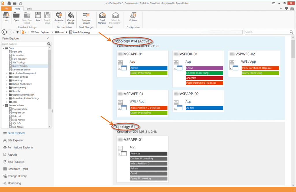 Search Topology overview by SPDocKit