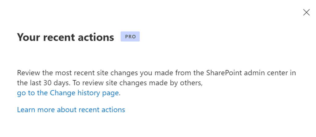 SharePoint Admin Center Pro