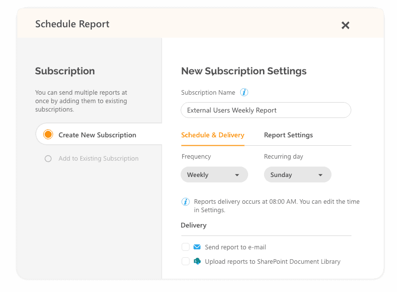 Schedule-report