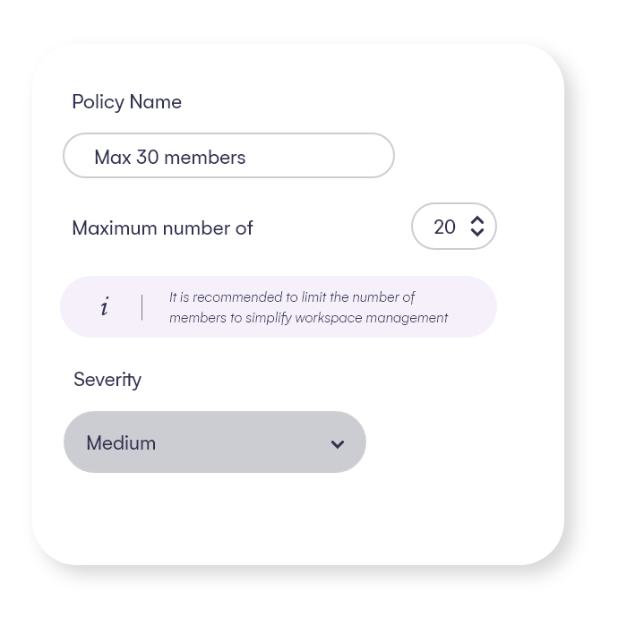 Workspaces with too many members
