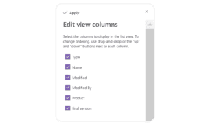 How to show and hide columns in SharePoint/Microsoft list