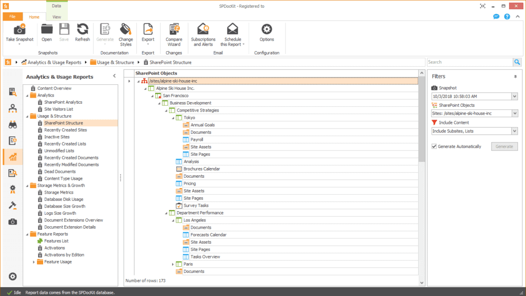 SPDocKit-sharepoint-structure-report