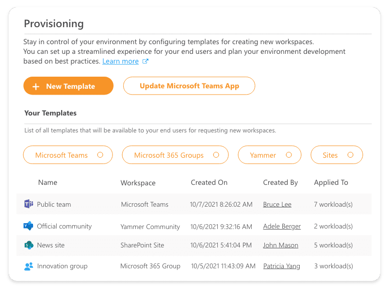 O365 Provisioning Dashboard