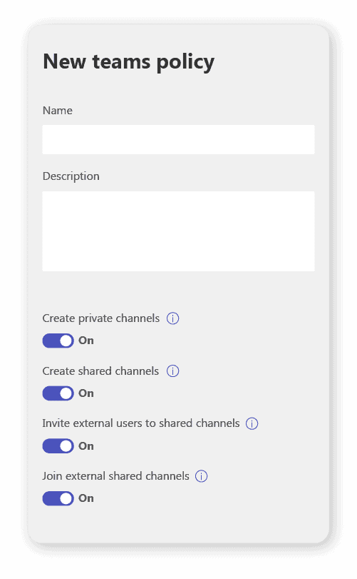 custom Microsoft Teams guest access policy