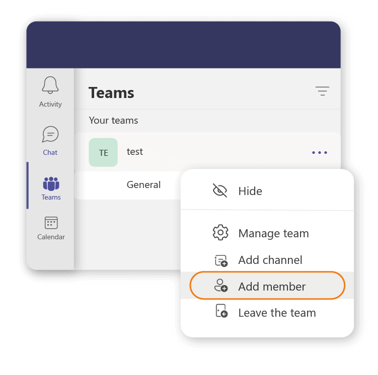 How to add members with Microsoft Teams guest access