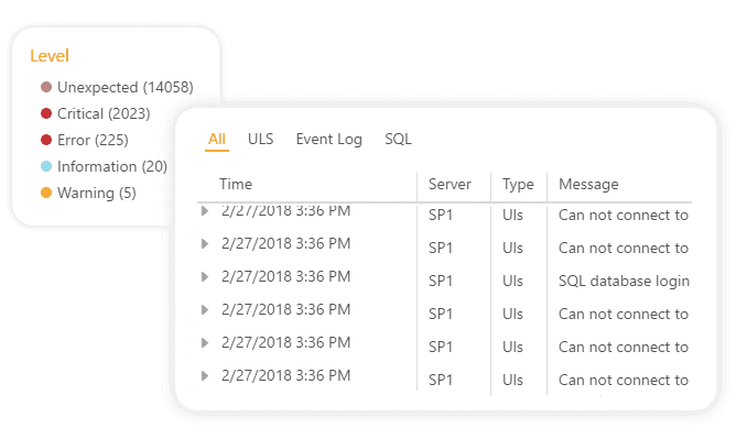 Insights uls log event viewer