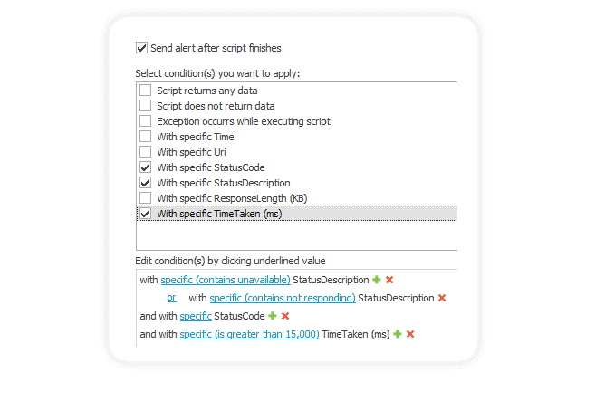 Monitor powershell alerting conditions