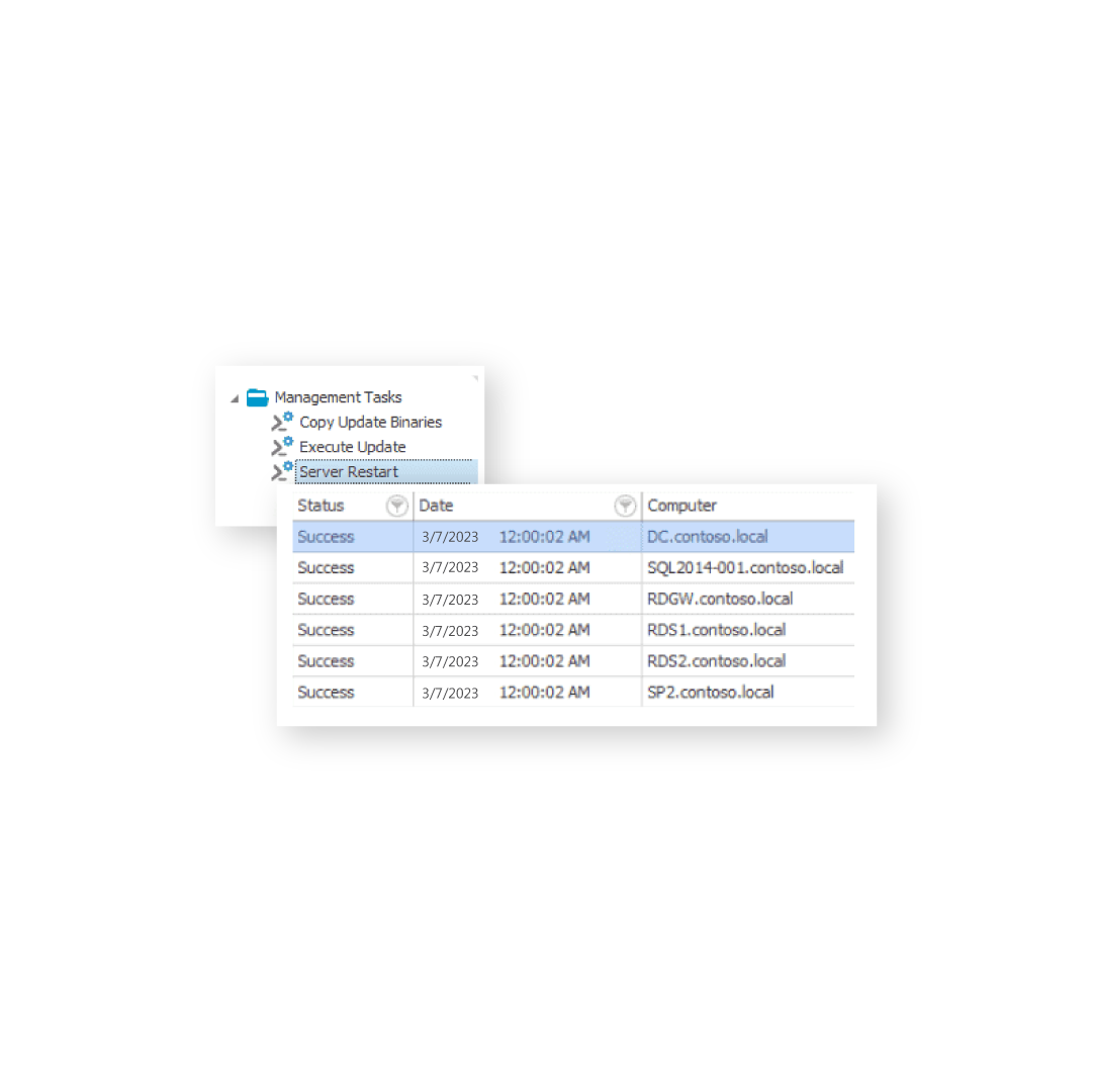 Monitor powershell server restart