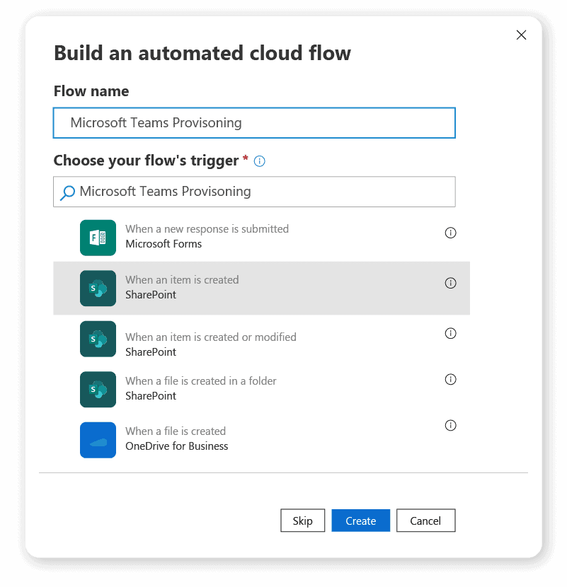 PnP provisioning with Teams