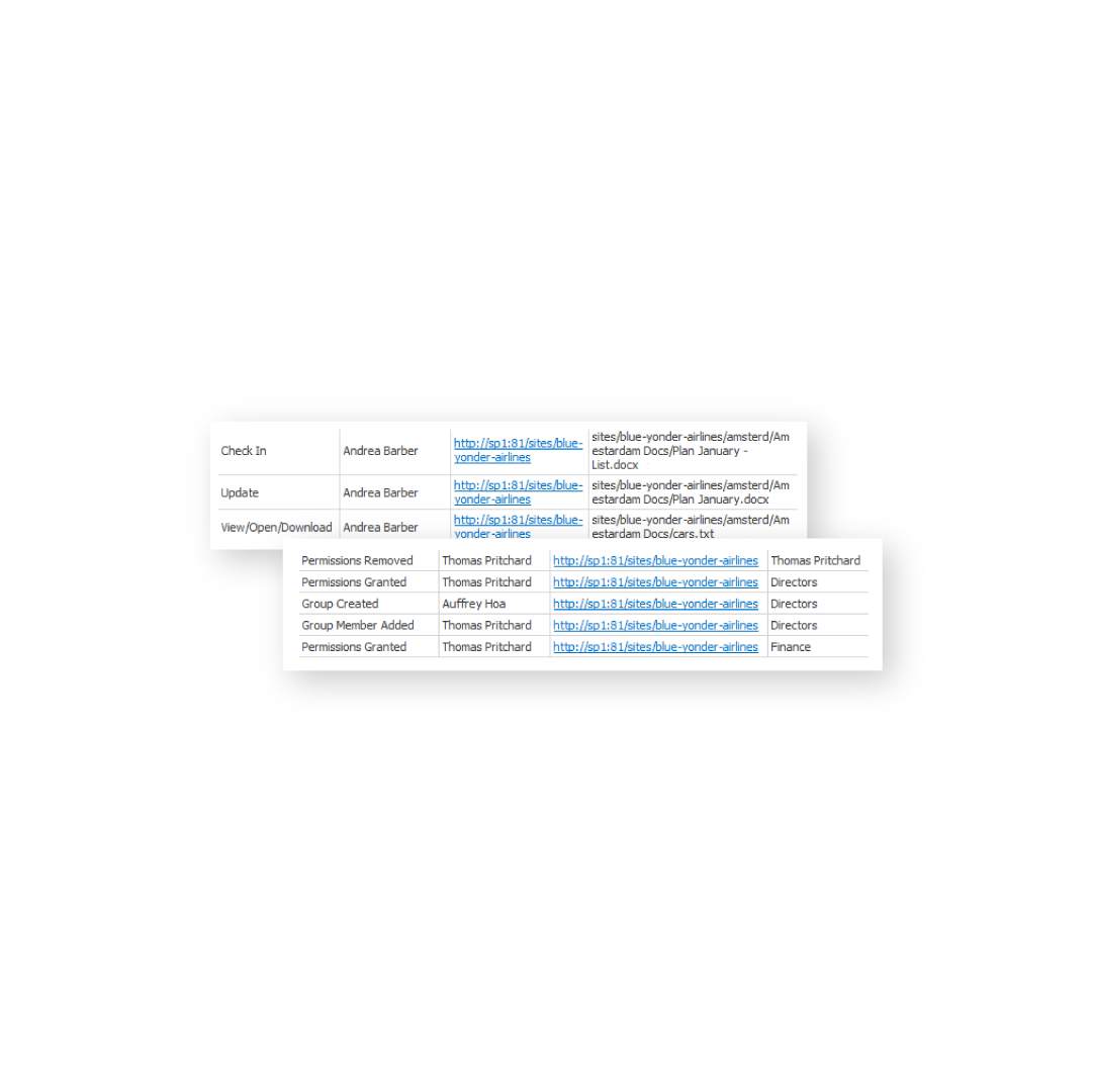 SPDocKit SharePoint audit details