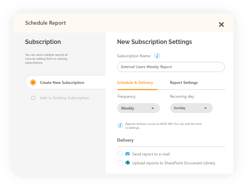 Schedule Office 365 reports