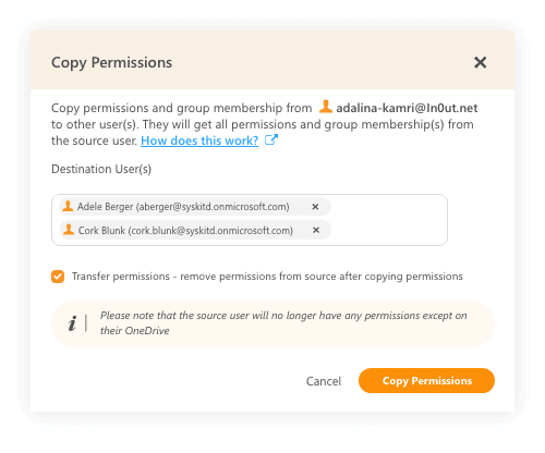 Copy SharePoint Online permissions