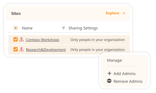 Add or remove office 365 admins