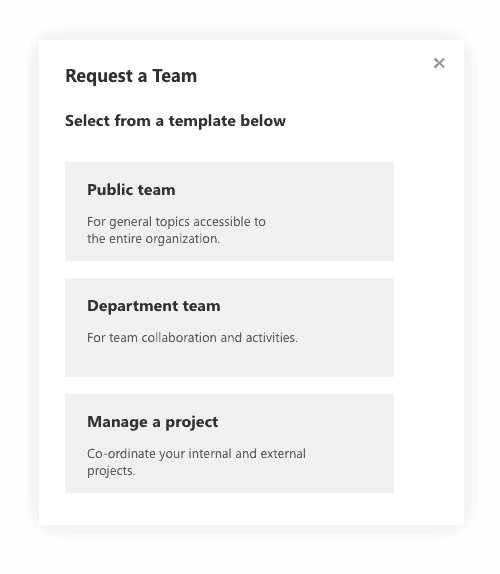 Choose your provisioning template