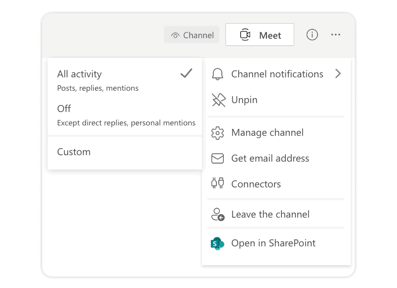 Customize channel notifications