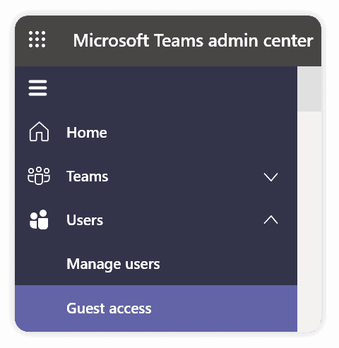 Setting up guest users’ access for Microsoft Teams 