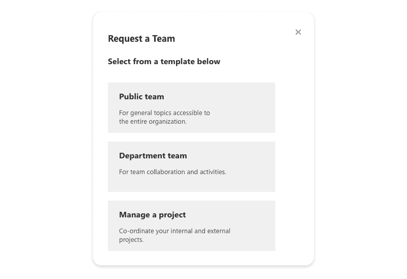 Choose your provisioning template