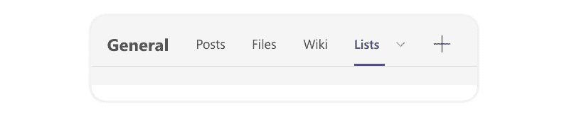 How to add a Lists tab in Microsoft Teams