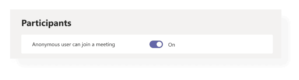 Microsoft Teams Anonymous Users