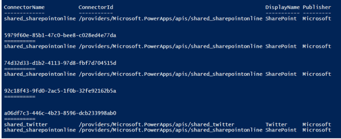 Microsoft PowerApps and Connector Status