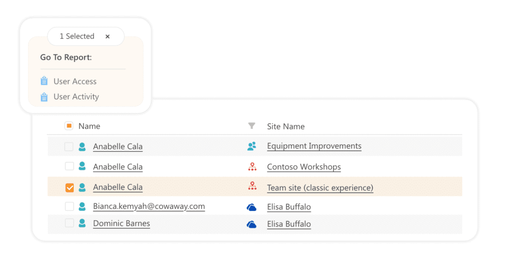 external user access report