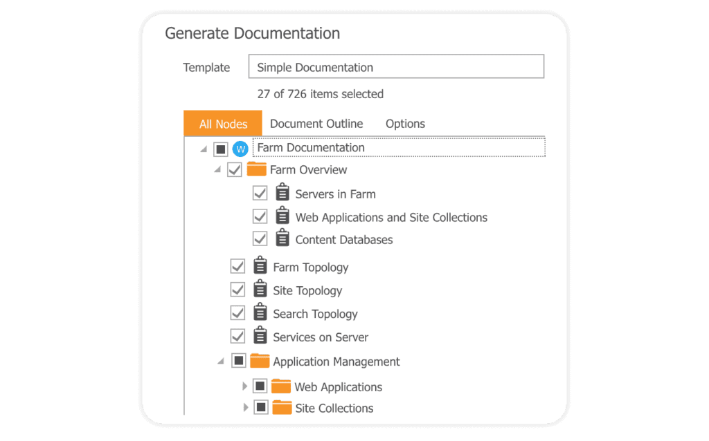 Generate SharePoint farm documentation and plan your SharePoint migration with ease