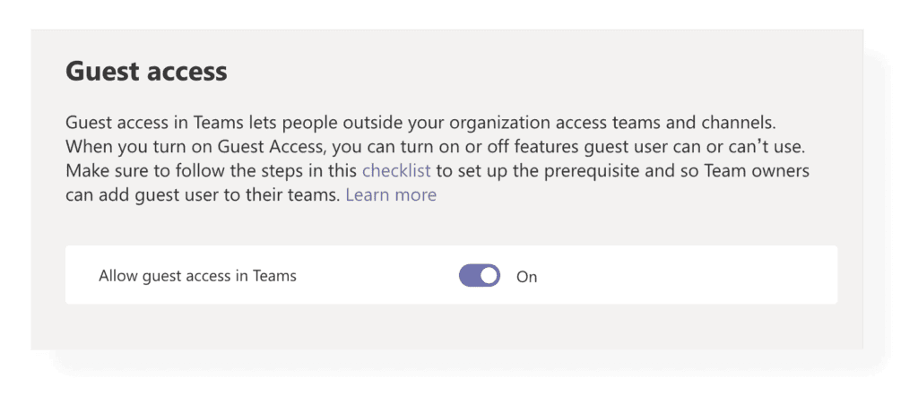 Microsoft Teams Guest Access